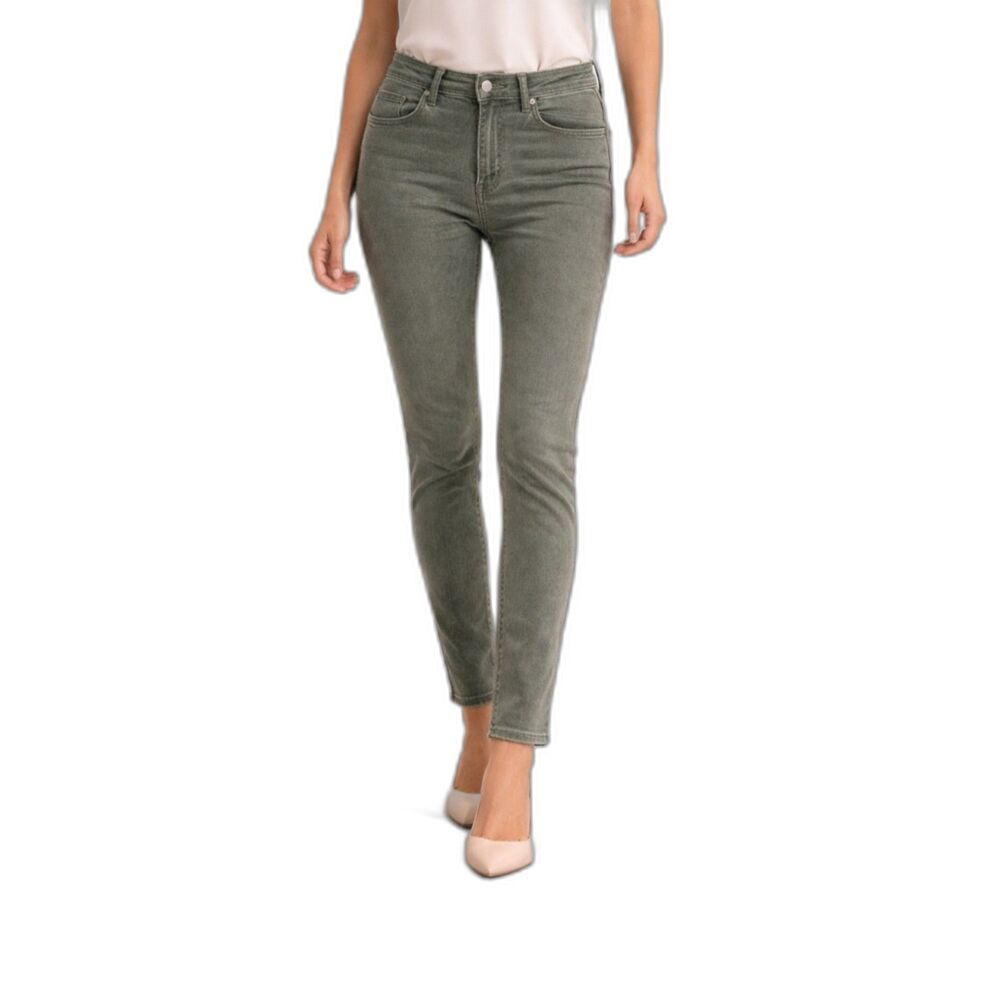 NYDJ Ami Skinny Jeans Womens Size 8 Green Lift Tuck Water Conscious Denim